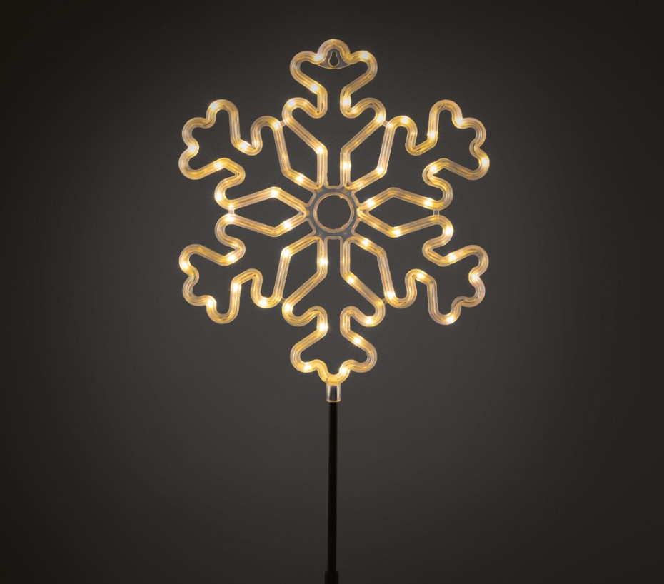 Flocon Lumineux 48LED blanc chaud 25cm