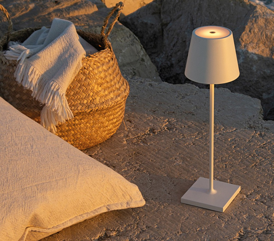 Lampe à poser POLDINA PRO - Blanche - Ozalide