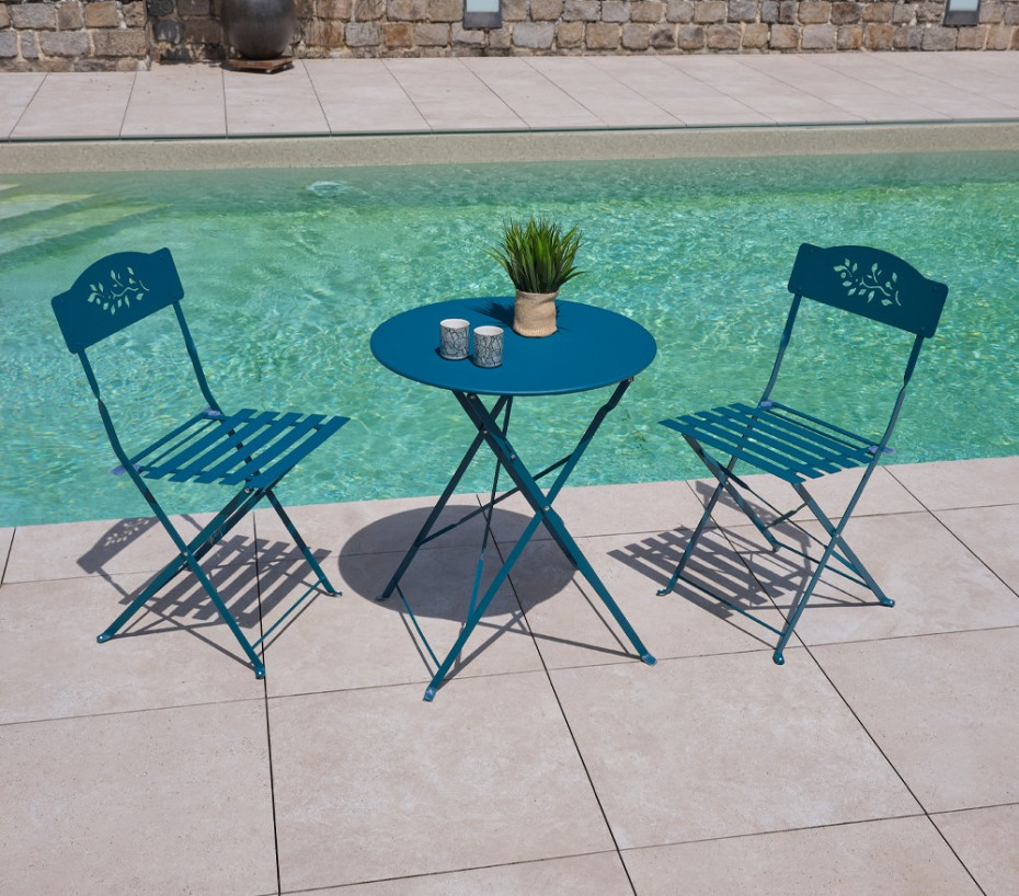 Ensemble repas CAPRONE Bleu canard - Ozalide