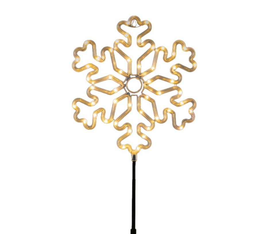 Flocon Lumineux 48LED blanc chaud 25cm