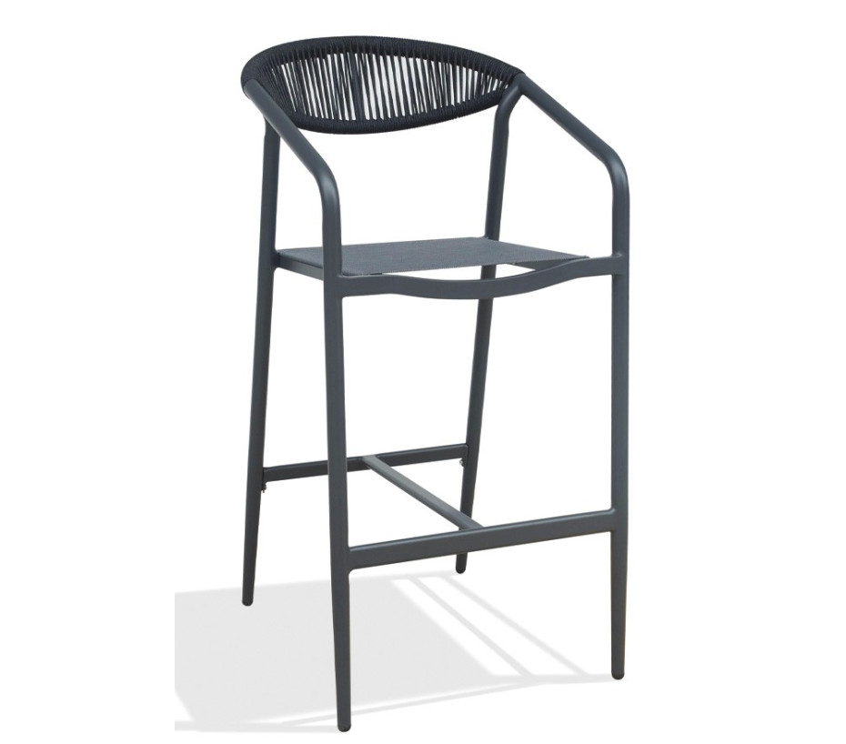 Tabouret de bar - gris anthracite - FONTANA