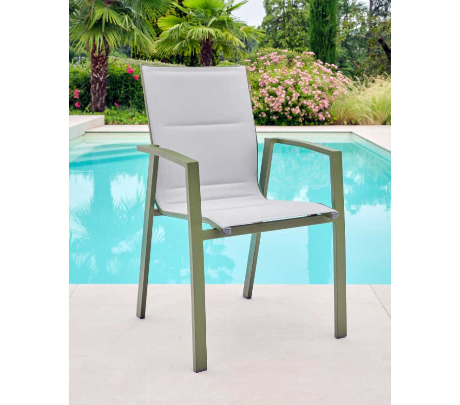 NAIROBI - Table de jardin extensible - 12 places - Vert Mélèze
