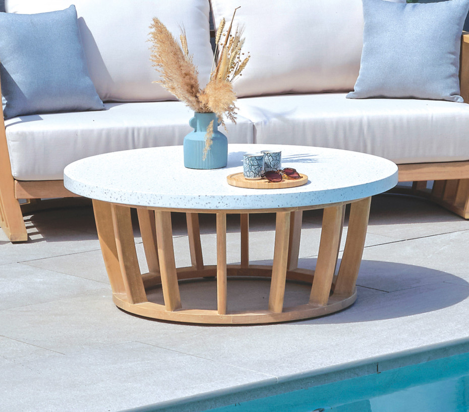 KUTA - Salon de jardin en bois FSC - 5 places