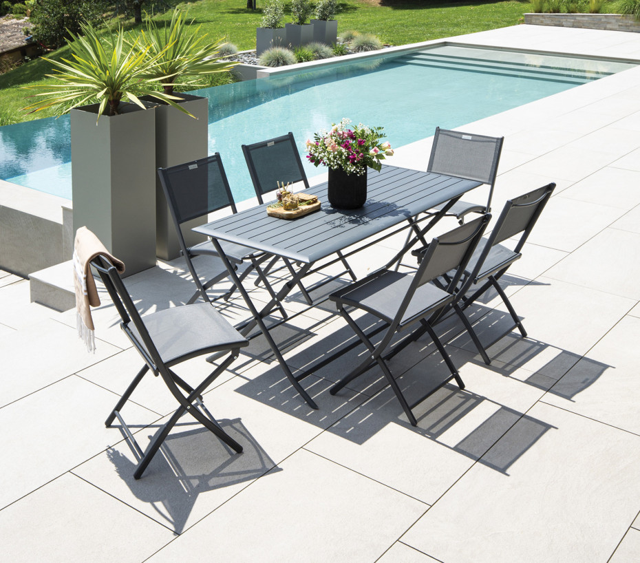Table de jardin pliante BAYONNE XL - Ozalide