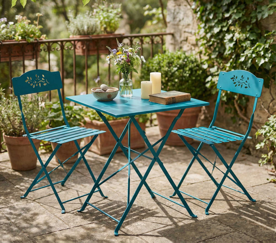 Ensemble repas FLORONE Bleu canard - Ozalide