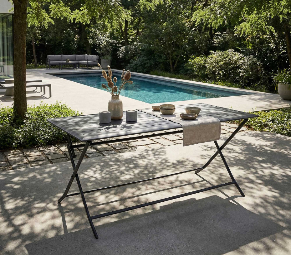 Table de jardin pliante BAYONNE XL - Ozalide