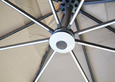 Parasol déporté LED - Ozalide