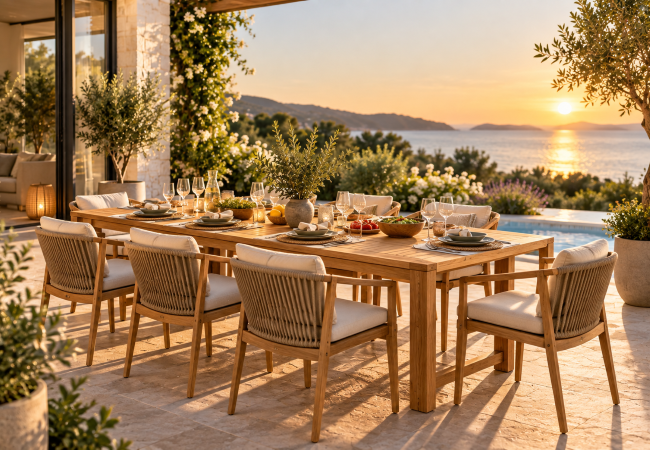 « 8 convives, 1 table » : comment choisir la taille idéale pour vos repas d'été ?