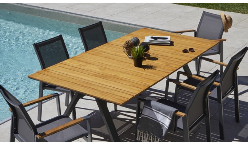 Table de jardin aluminium extensible,table de jardin grande taille